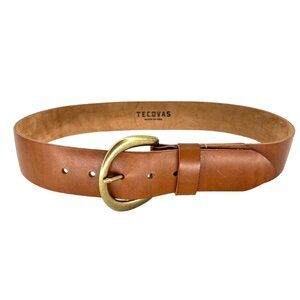 Tecovas C-Buckle Belt Women’s Size M Western Bovine Leather Brown Made in USA
